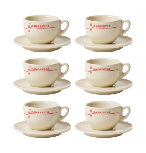 Set 6 Cani Cappuccino La Marzocco Legacy Cups